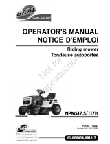 Simplicity OPERATOR'S MANUAL FOR BEAL TRACTOR MODEL EBL175460 (7800498) User manual