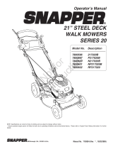 Snapper 7800600 User manual