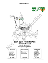 Billy Goat MOWER, BILLY GOAT Owner's manual