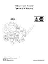 Simplicity PORTABLE GENERATOR RECON MODELS R030729, R030799 User manual