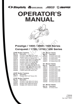 Snapper Prestige 1800 Series User manual