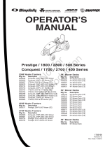 Briggs & Stratton Conquest 400 Series User manual