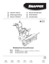Simplicity SNAPPER CE DUAL STAGE SNOWTHROWER User manual