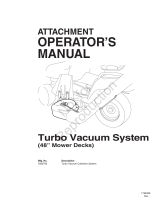 Simplicity 1695758 TURBO VACUUM SYSTEM / 48" MOWER DECKS User manual