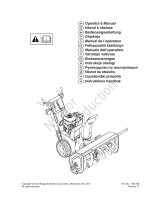 Simplicity SNOWTHROWER, DUAL-STAGE, GROUP B, CE User manual