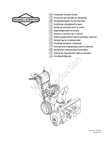 Simplicity TWO-STAGE SNOWTHROWER, BRIGGS & STRATTON, EUROPEAN MODELS User guide