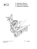Simplicity SNOWTHROWER, DUAL-STAGE, PRO User manual