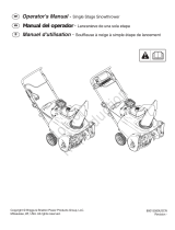 Simplicity SNOWTHROWER, SINGLE STAGE NON-BRANDED, SNOW SHREDDER User manual