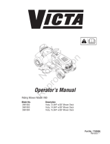 Simplicity MANUAL, OPS/SETUP, VICTA TRACTOR SERIES V80 User manual