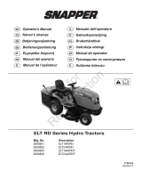 Simplicity SNAPPER CE, ELT RD SERIES RIDING MOWERS User manual