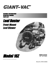 Simplicity GIANT-VAC ASSEMBLY INSTRUCTIONS OPERATOR'S MANUAL PARTS LIST LEAF-BUSTER FRONT MOUNT LEAF BLOWER User manual