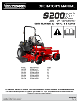 Snapper Pro S/N: 3999999999 & BELOW User manual