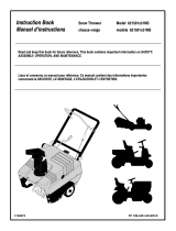 Simplicity SINGLE STAGE SNOWTHROWER ENGLISH/FRENCH User manual