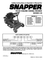 Simplicity SAFETY INSTRUCTIONS & OPERATOR'S MANUAL FOR SNAPPER REAR ENGINE RIDING MOWER SERIES 23 User manual