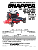 Snapper SAFETY INSTRUCTIONS & OPERATORï¿½S MANUAL FOR MID MOUNT Z-RIDER ZERO TURNING HYDRO DRIVE SERIES 2 User manual