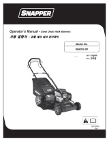 Simplicity OPERATOR'S MANUAL- WALKBEHIND MOWER SNAPPER, MODEL 866093-00 User manual