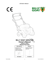 Billy Goat AERATOR, BILLY GOAT Owner's manual