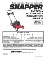 Snapper ENGLISH User manual