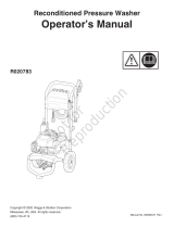 Simplicity PRESSURE WASHER RECON 3100 PSI MODEL R020783-00 User manual