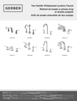 Gerber Opulence Two Handle Widespread Lavatory Faucet User manual