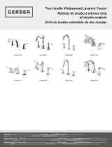 Gerber Lemora Two Handle Widespread Lavatory Faucet User manual