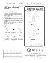 Gerber Allerton Single Handle Hi-Arc Kitchen Faucet User manual