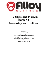 Alloy Guitars J-Style and P-Style Bass Kit User manual