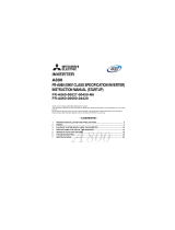 Mitsubishi Electric FR-A860 (600V CLASS User manual