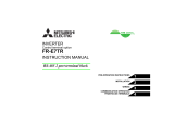 Mitsubishi Electric FR-E7TR User manual