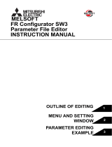 Mitsubishi Electric FR Configurator SW3 Parameter File Editor User manual