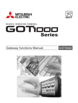 Mitsubishi Electric GOT1000 Series Gateway Functions Owner's manual