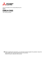 Mitsubishi Electric EMU4-D65 User manual