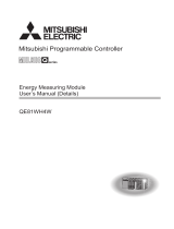 Mitsubishi Electric MELSEC-Q Energy Measuring Module(QE81WH4W) User manual