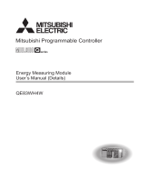 Mitsubishi Electric MELSEC-Q Energy Measuring Module(QE83WH4W) User manual