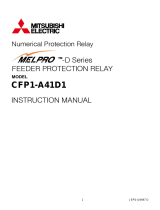 Mitsubishi Electric New MELPRO-D Series FEEDER PROTECTION RELAY CFP1-A41D1 Owner's manual