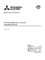 Mitsubishi GX RemoteServise-I Version2 Orerating Owner's manual