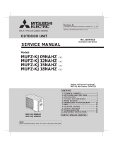 Mitsubishi Electric MUFZ-KJ12NAHZ Owner's manual