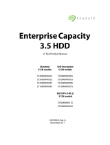 Seagate Enterprise Capacity 3.5 HDD 512N 1-4TB SAS User manual