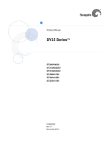 Seagate ST3500410SV SV35.5 Series® SATA 500 GB Hard Drive User manual