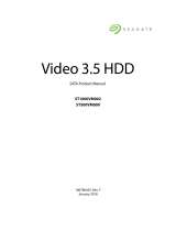 Seagate Video 3.5 HDD User manual