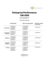 Seagate ST1200MM0038 Enterprise Performance10K HDD 4KN SED User manual