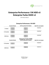 Seagate ST300MX0022 Enterprise Performance 15K.5 HDD 300 GB, 512E, SED, TurboBoost User manual