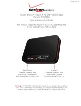 Verizon Wireless Ellipsis Jetpack Pantech MHS700L User manual