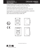 Eaton GHG29 Control Switches Operating instructions