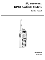 Motorola GP68 User manual