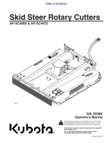 Kubota AP-SC4072 User manual