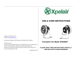 Xpelair XPA360CF Use & Care Instructions Manual
