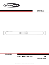 SHOWTEC DMX Recpack 4 User manual