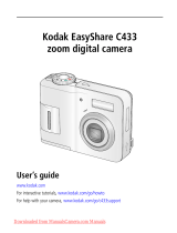 Kodak C433 - Easyshare Zoom Digital Camera User manual
