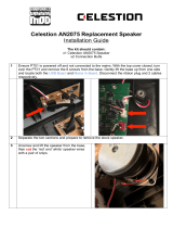 Celestion AN2075 Installation guide